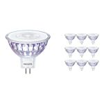 Confezione Multipack 10x Philips Master Value LED Faretti GU5.3 MR16 7.5W 660lm 36D - 940 Bianco Freddo | Miglior resa cromatica - Dimmerabile - Sostitutiva 50W