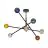 Ledvance Decor Bolla Acciaio Luce Pendente Multicolore | Adatto per 6X E27
