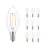 Confezione Multipack 10x Philips Corepro LED Candela E14 Filamento Chiara 2W 250lm - 827 Bianco Molto Caldo | Sostitutiva 25W