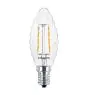 Philips Corepro LED Candela E14 Attorcigliata Candela Filamento Chiara 2W 250lm - 827 Bianco Molto Caldo | Sostitutiva 25W