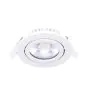 Noxion LED Inclinabile Slim Faretti Bianca Il Giro 6W 350lm 60D - 920-930 Dim To Warm | 85mm - IP54 - Dimmerabile - Miglior Resa Cromatica