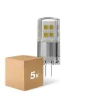 Confezione Multipack 5x Ledvance Performance LED Capsule Chiara G4 1.5W 200lm - 827 Bianco Molto Caldo | Sostitutiva 20W